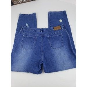 Ralph Lauren Women's Jeans Straight Size 16 Blue Fast Shipping